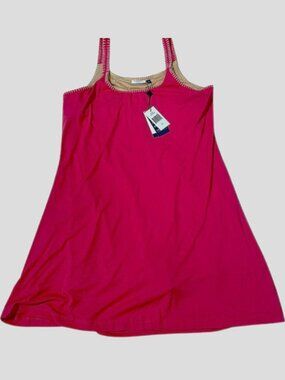 Cabana Life NWT Coral UPF 50+ Active Sport Dress with Built-in-shorts, XL FLAWS